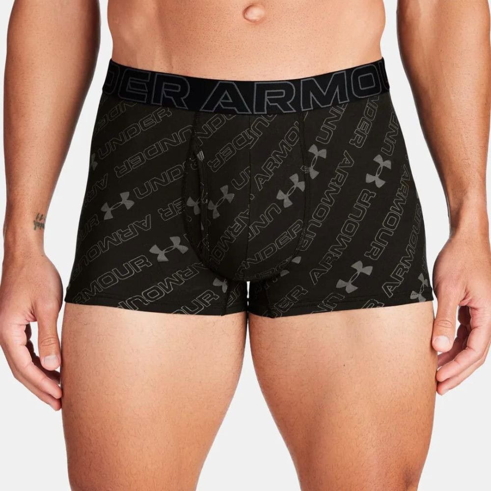 Boxerky Under Armour M Perf Cotton Nov 3in - Black - Spodná bielizeň - 2