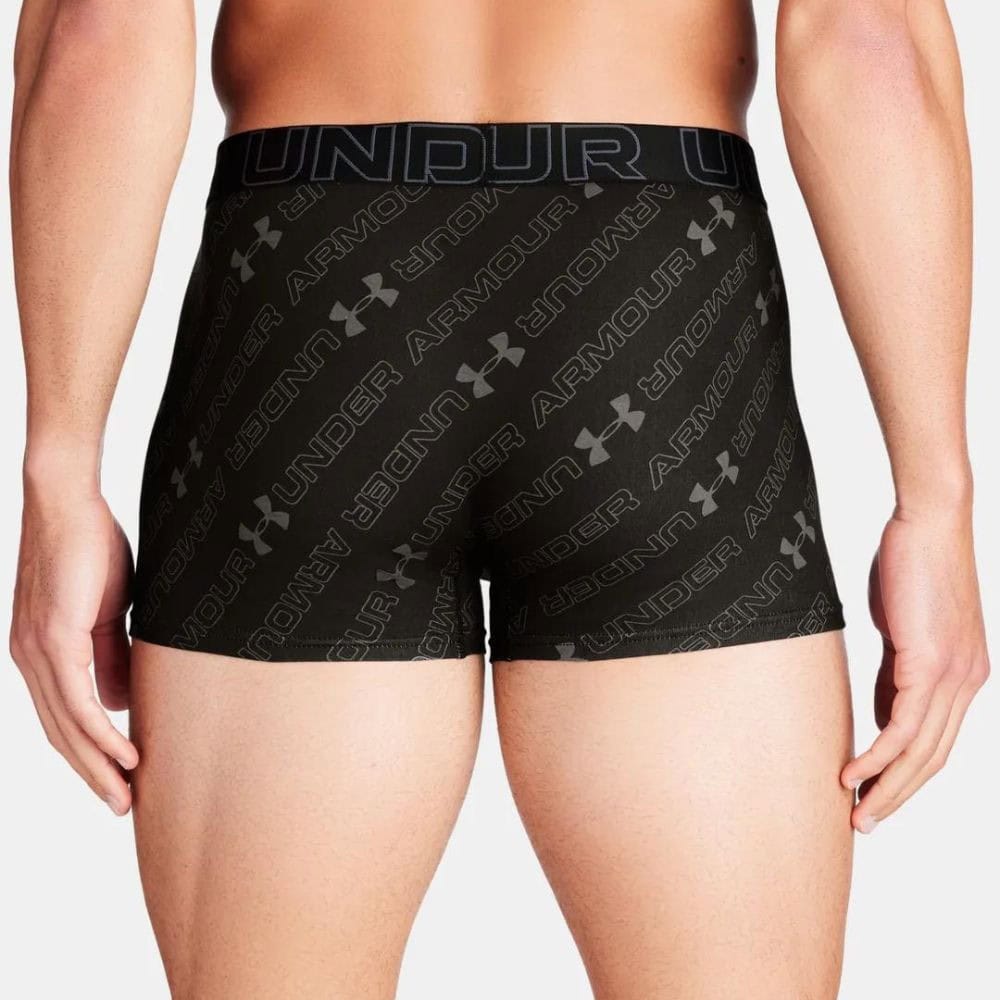 Boxerky Under Armour M Perf Cotton Nov 3in - Black - Spodná bielizeň - 3