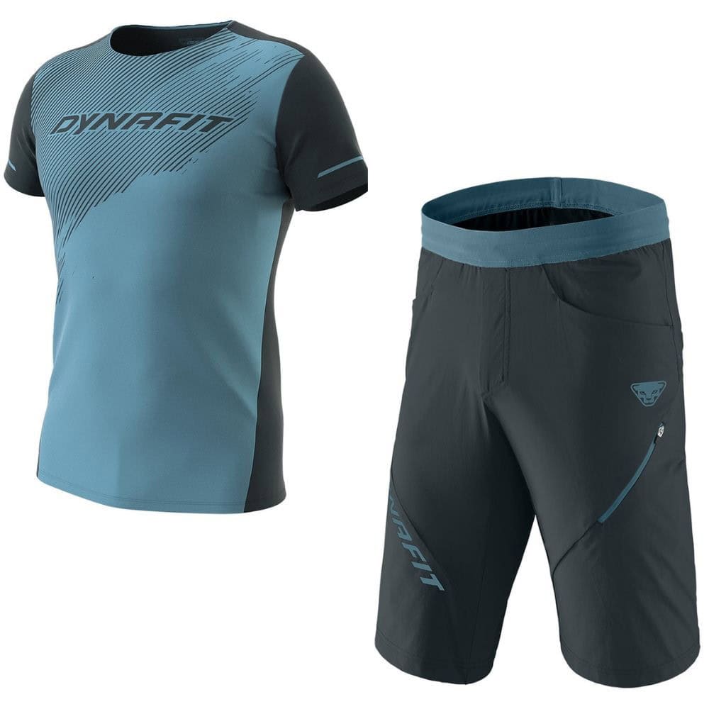 Komplet DYNAFIT Alpine Shirt Storm Blue & DYNAFIT Transalper Hybrid Blueberry - DYNAFIT - 1