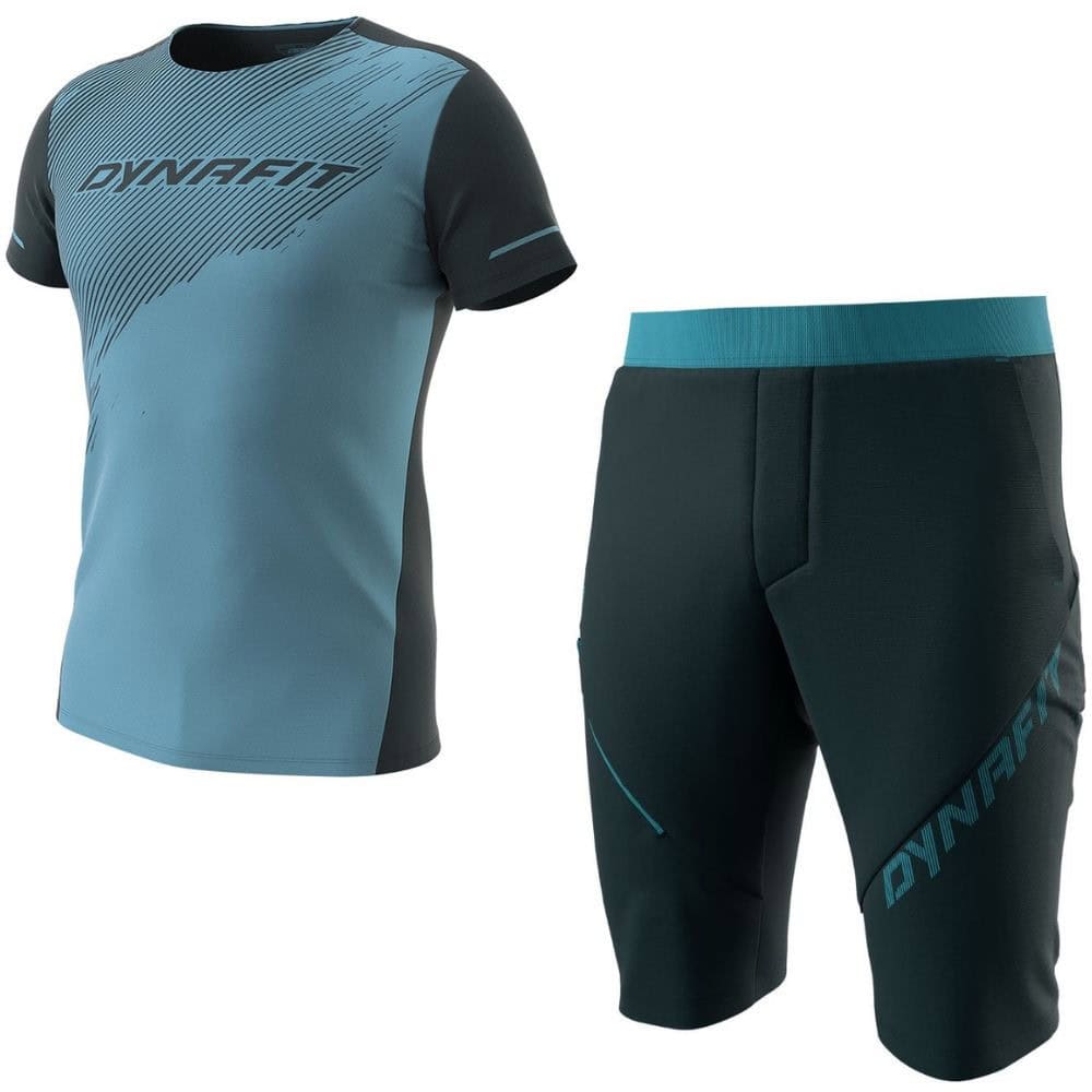 Komplet DYNAFIT Alpine Shirt Storm Blue & DYNAFIT 24/7 M Blueberry - DYNAFIT - 1