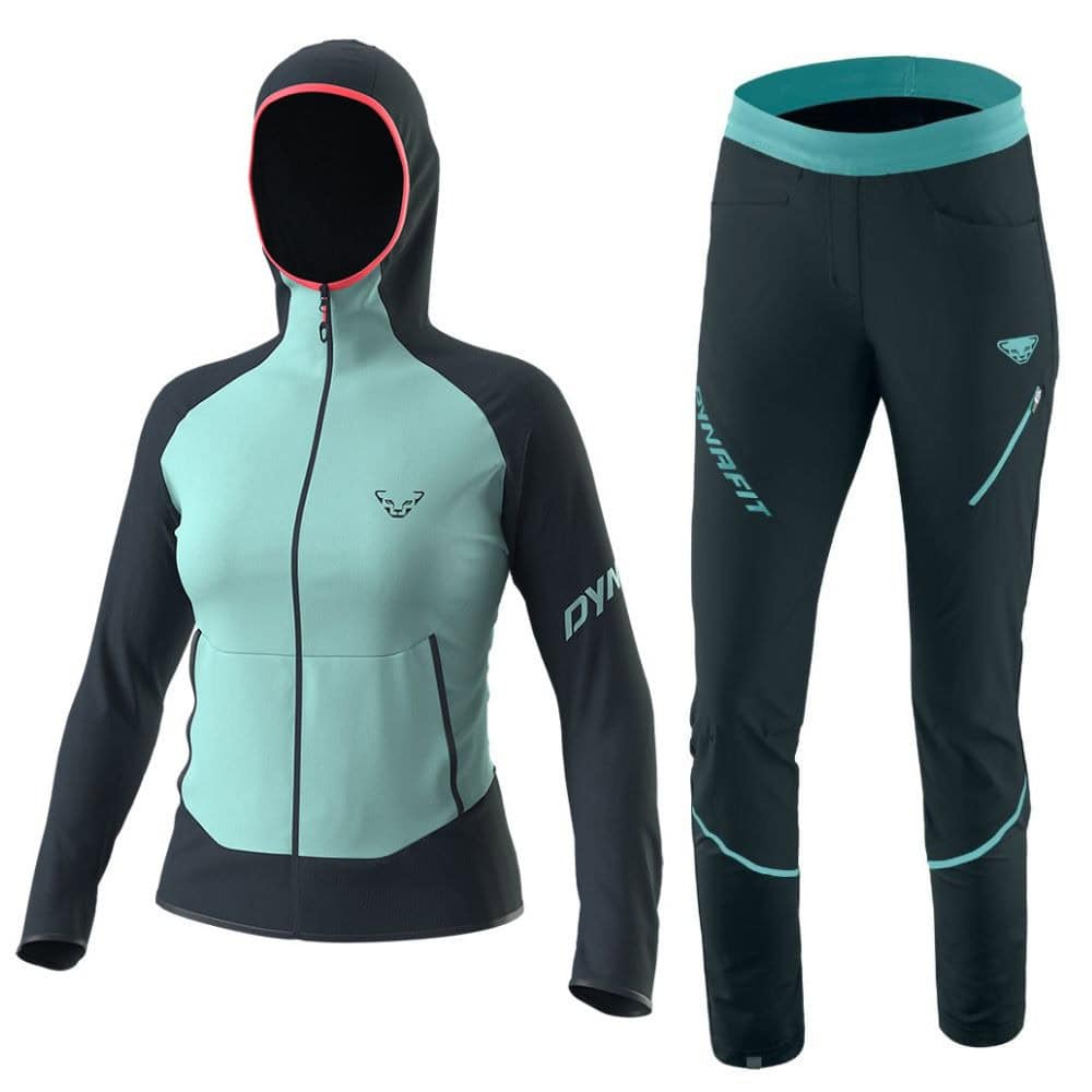 Komplet DYNAFIT Transalper Light Polartec® Hooded W Marine Blue & DYNAFIT Transalper Hybrid Pant W Blueberry - SETY - Turistické oblečenie - 1