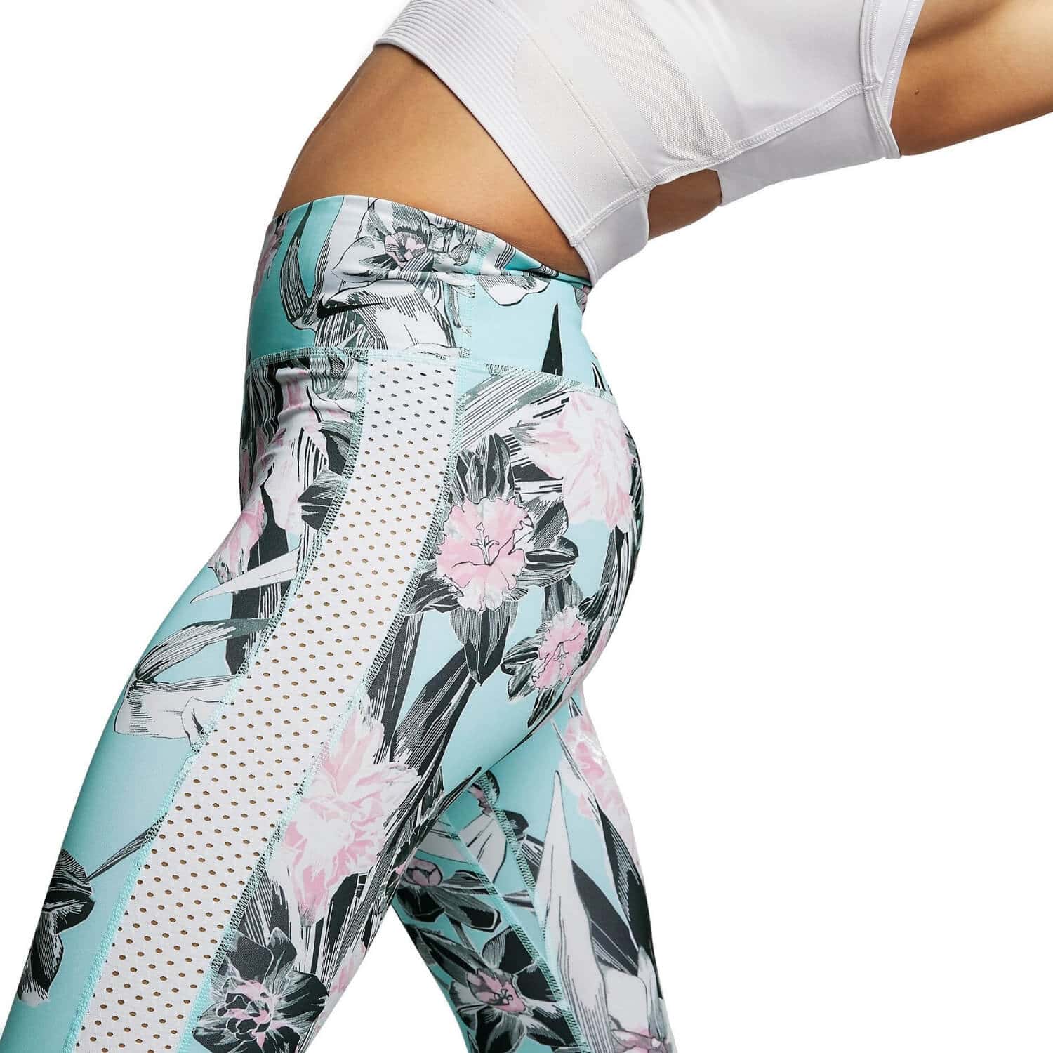 Legíny NIKE All-In Hyp Fem Topaz Mist/White/Black - Legíny - 2