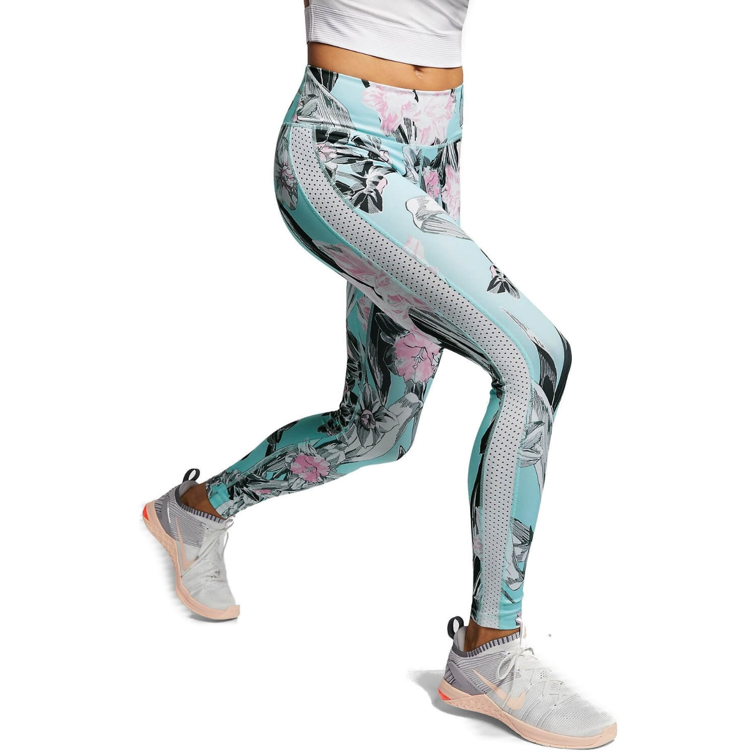 Legíny NIKE All-In Hyp Fem Topaz Mist/White/Black - Legíny - 3