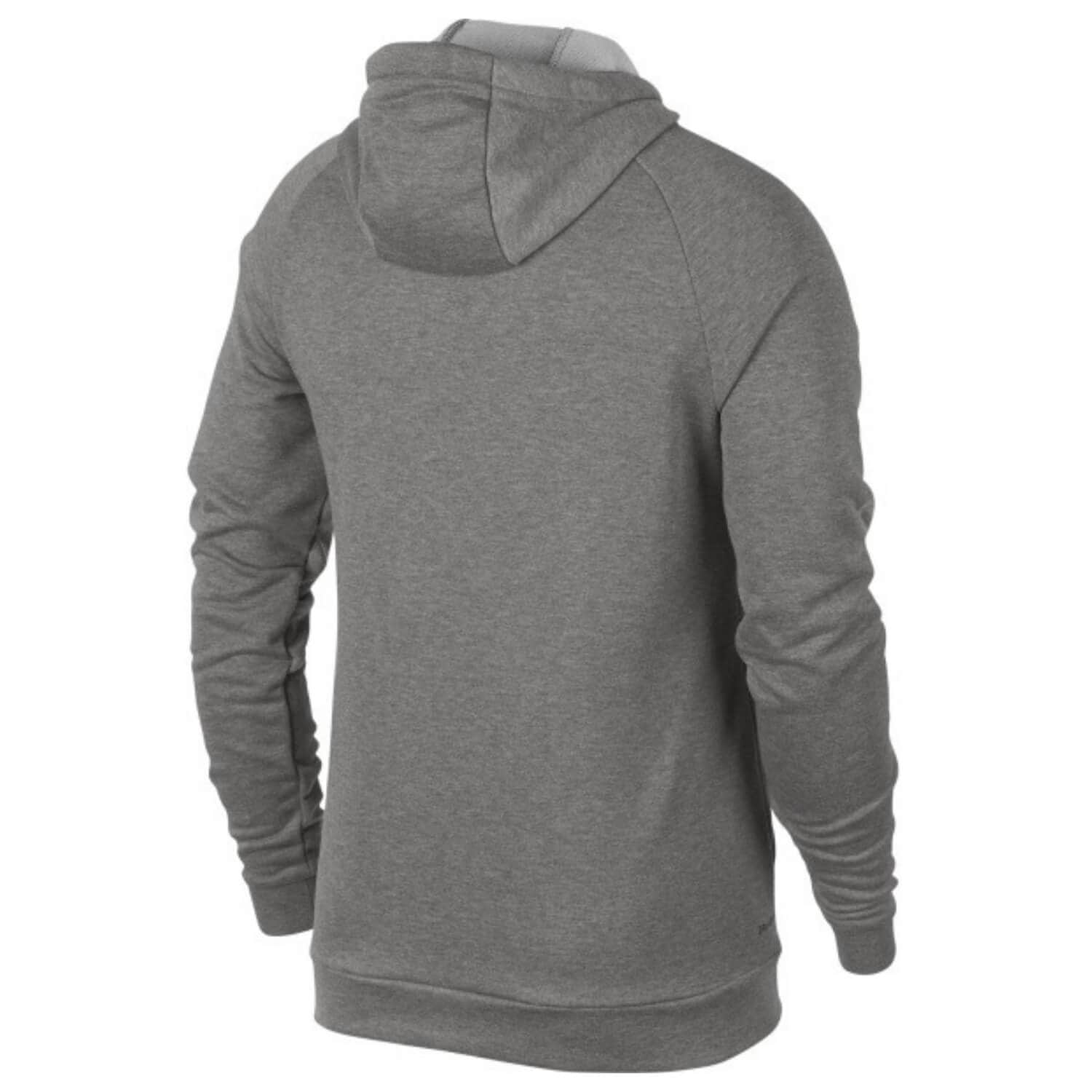 NIKE PO Swoosh Dk Grey Heather/White - Mikiny s kapucňou - 2