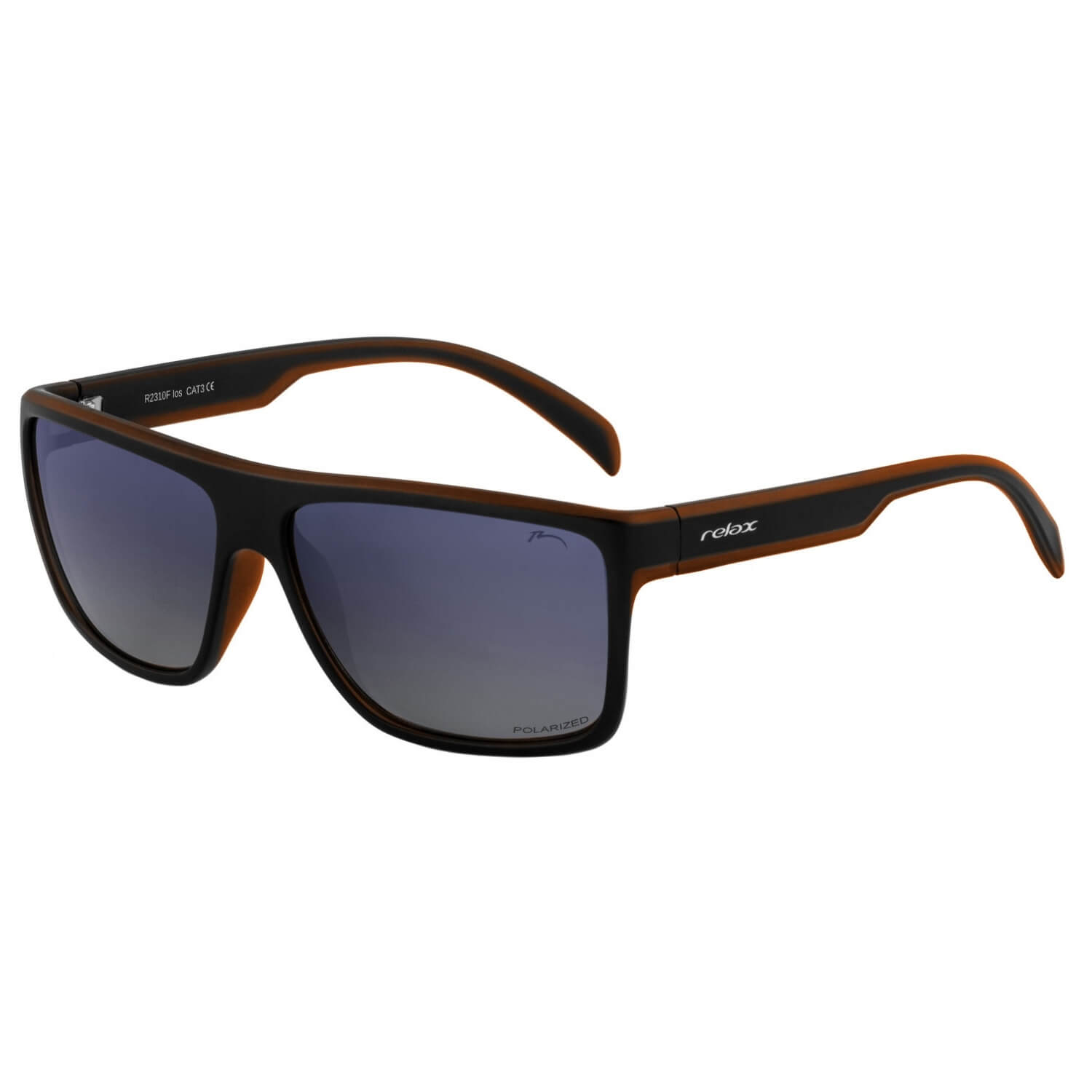 Slnečné okuliare RELAX Ios Matt Black/Brown/Cloud Grey - Slnečné okuliare - 1