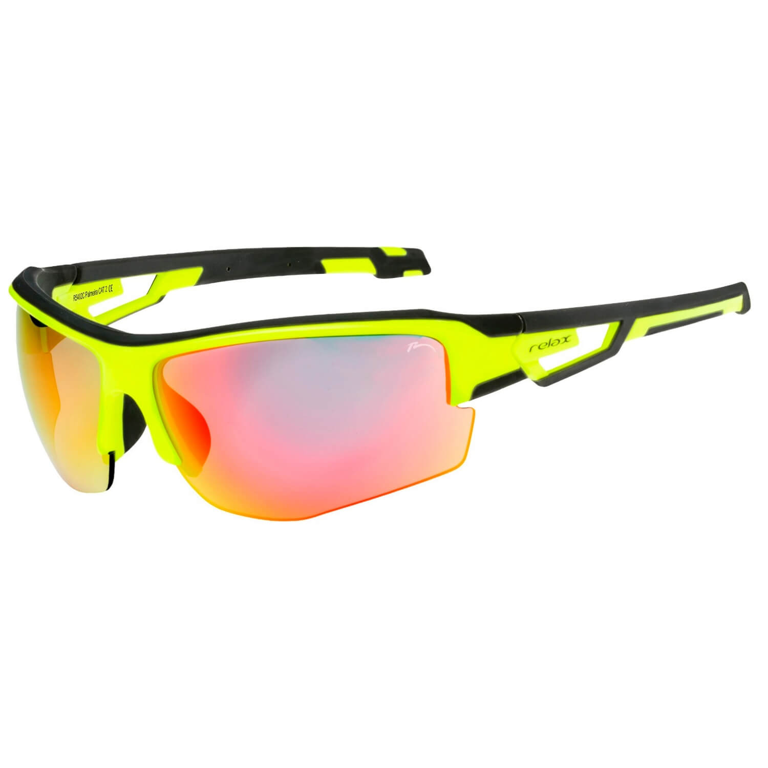 RELAX Palmeira Matt Neon Yellow/Black/Inferno Platinum - Slnečné okuliare - 1