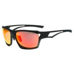 Slnečné okuliare RELAX Atoll Matt Black/Grey/Inferno Red