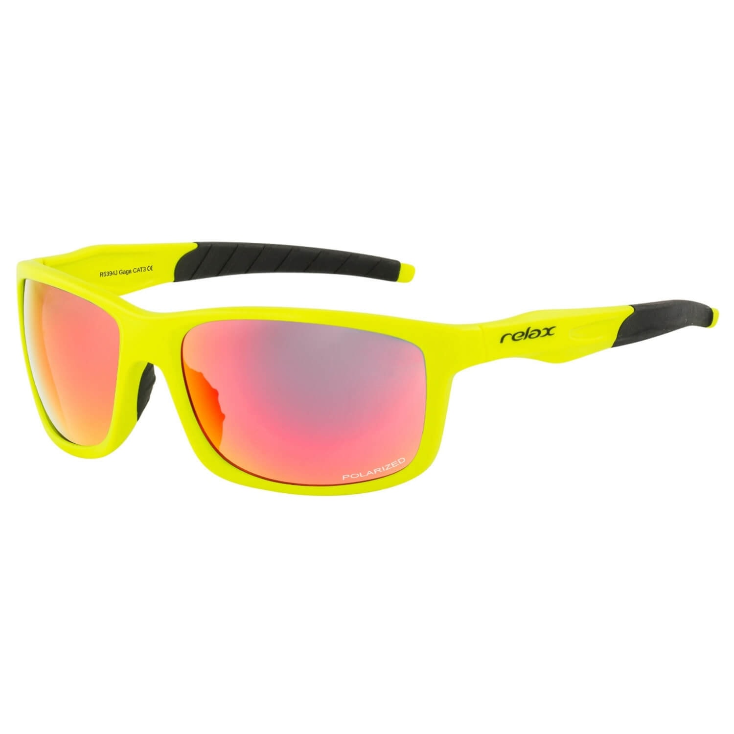 Slnečné okuliare RELAX Gaga Matt Neon Yellow/Black/Inferno Platinum - Slnečné okuliare - 1