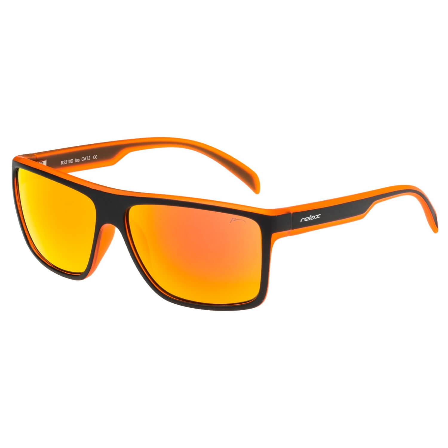 RELAX Ios Matt Black/Orange/Fire Platinum - Slnečné okuliare - 1