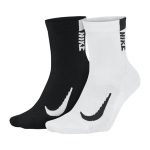 Ponožky NIKE Multiplier Ankle Black/White