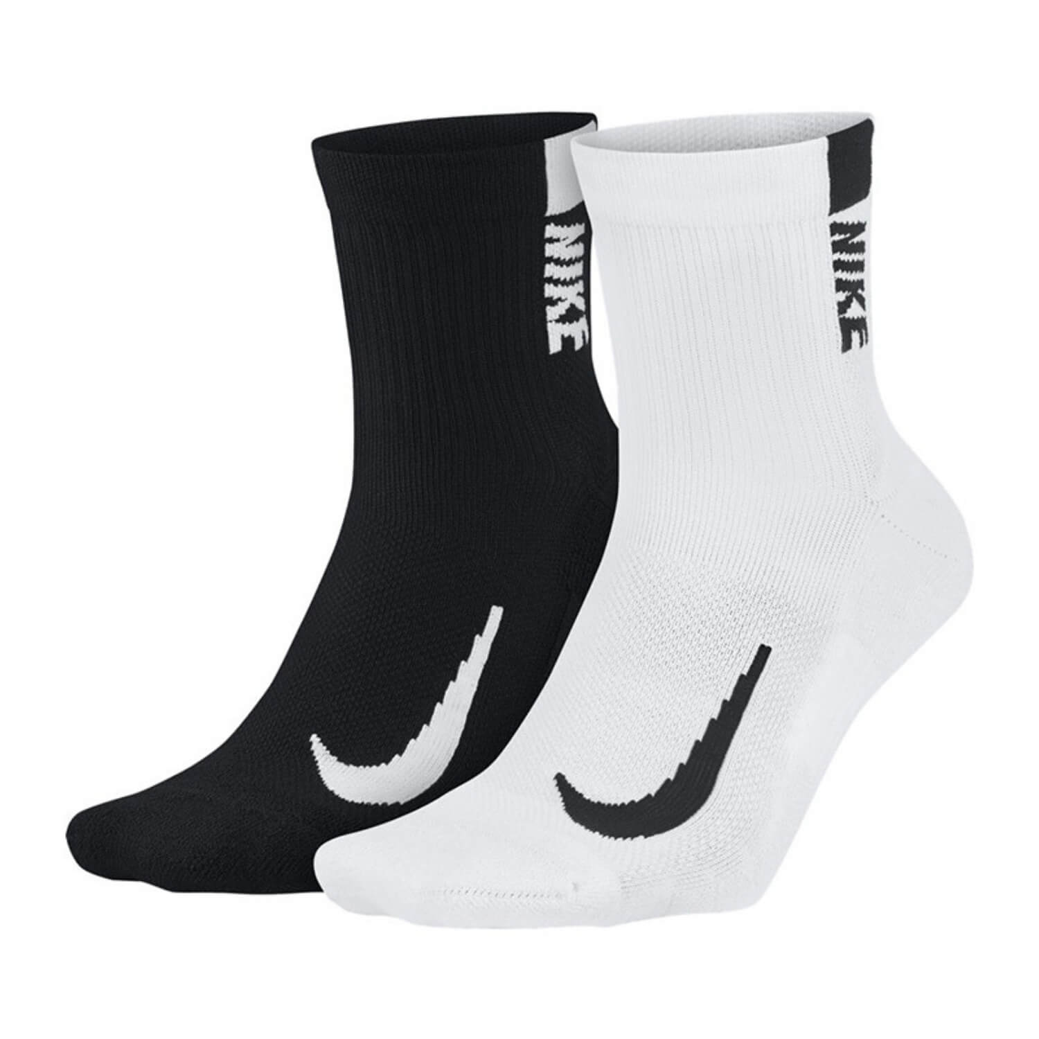 Ponožky NIKE Multiplier Ankle Black/White - Ponožky - stredné - 1