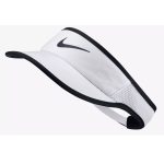 Tenisový šilt NIKE Aerobill Fthrlt Visor Adj White/Black