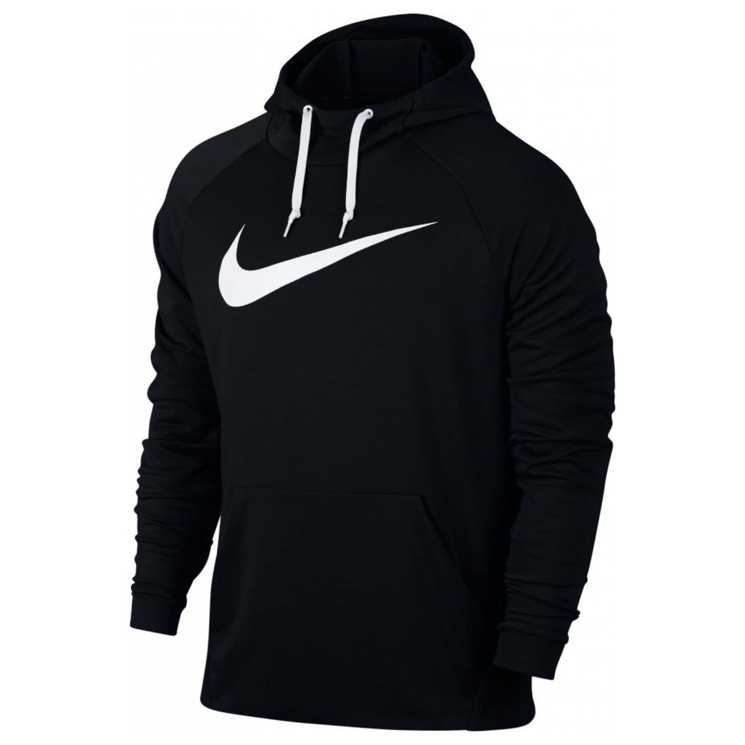 Mikina NIKE PO Swoosh Dk Black/White - Mikiny s kapucňou - 4