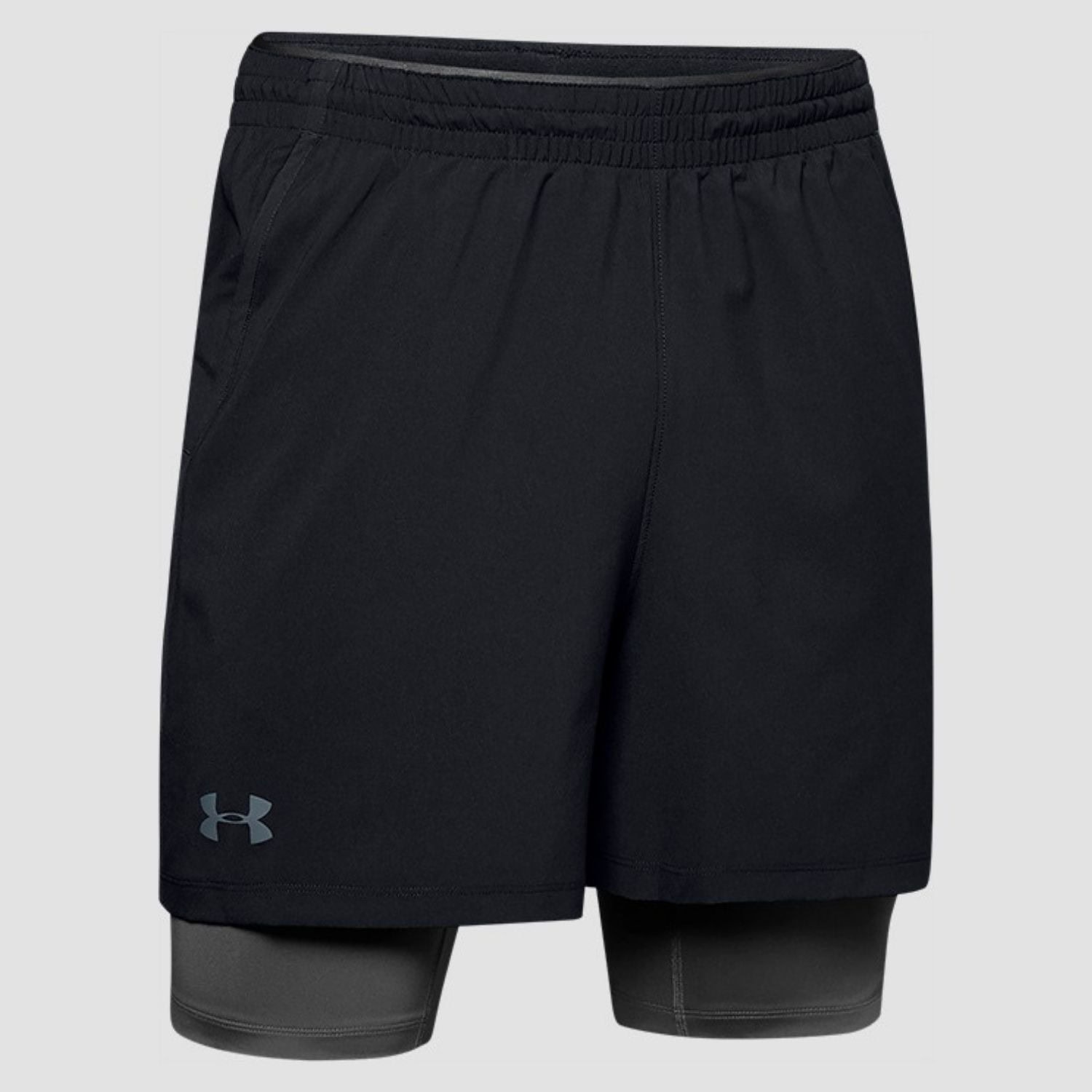Kraťasy UNDER ARMOUR Qualifier 2 in 1 Black - Kraťasy & Šortky - 5