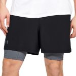 Kraťasy UNDER ARMOUR Qualifier 2 in 1 Black