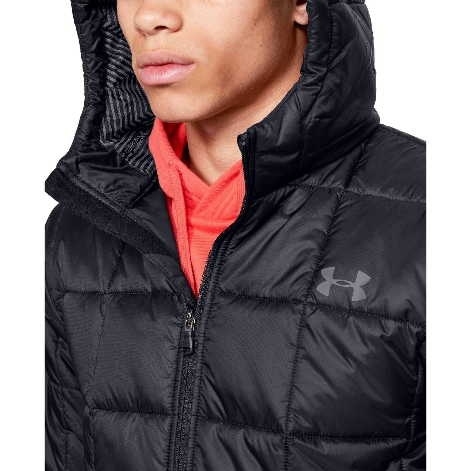Bunda UNDER ARMOUR Armour Insulated Hooded Jkt Black - Bundy & Vesty - 3