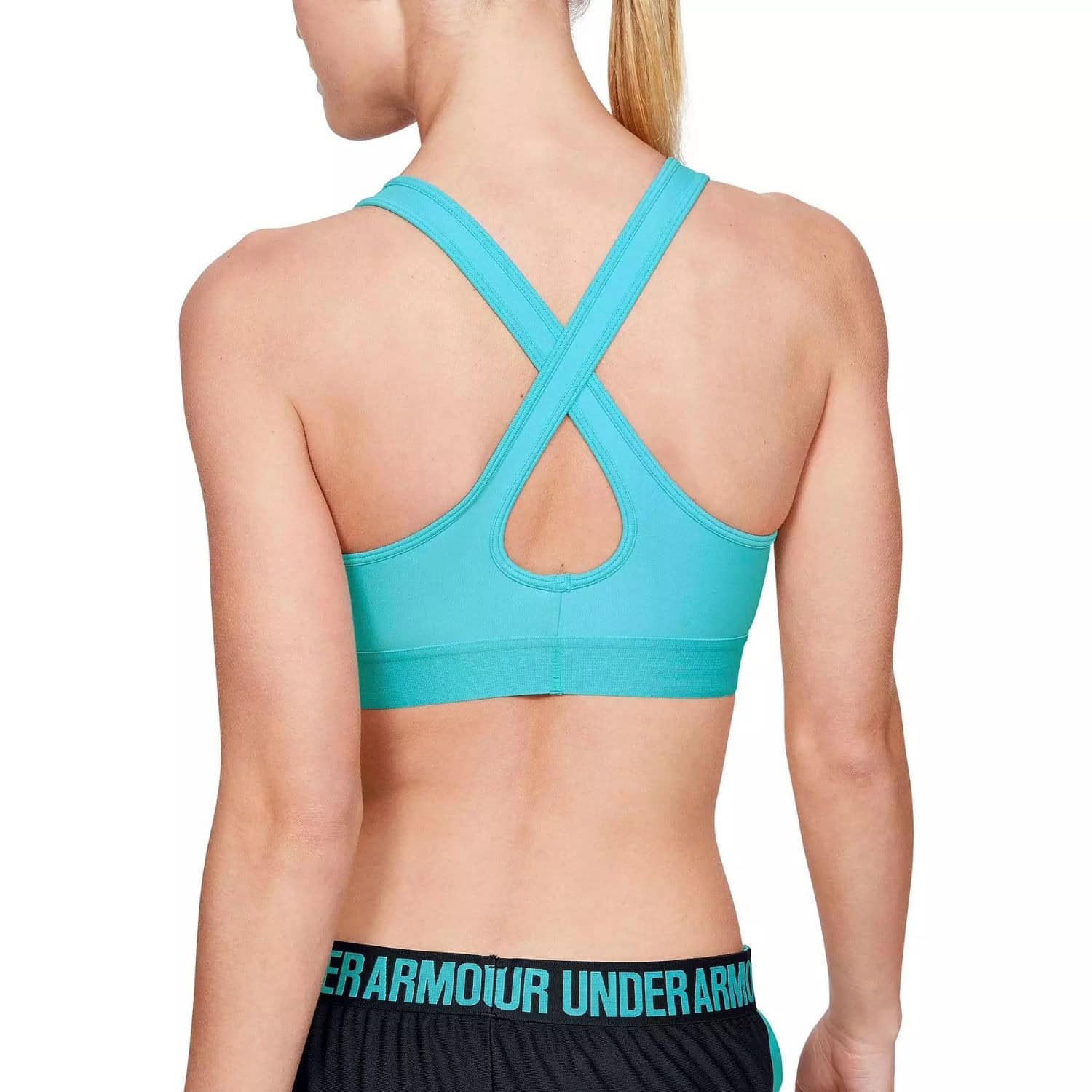 Športová podprsenka UNDER ARMOUR Mid Crossback Breathtaking Blue/Onyx White - Športové podprsenky - 2