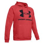 Mikina UNDER ARMOUR Rival Fleece Sportstyle Logo Martian Red/Black