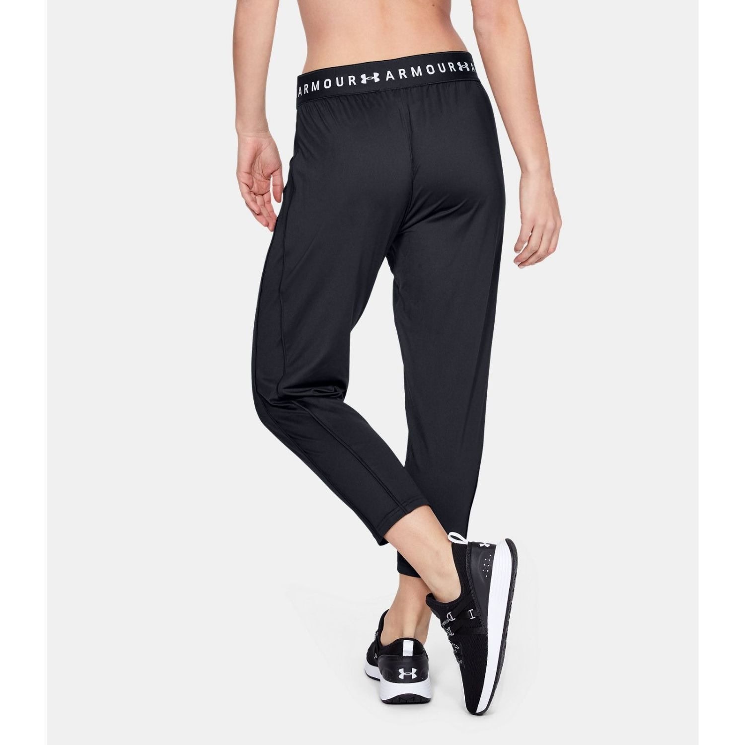 Dámske tepláky UNDER ARMOUR Armour Sport Crop Black/White - Tepláky - 2