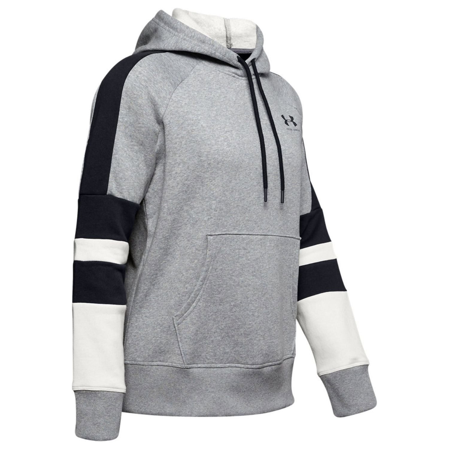 Mikina UNDER ARMOUR Rival Fleece LC Logo Hoodie Grey - Mikiny s kapucňou - 4
