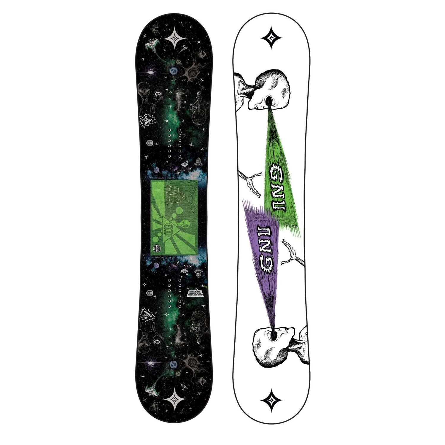 Snowboard GNU The Finest C2 s viazaním Gnu psych - Pánske snowboardy - 1