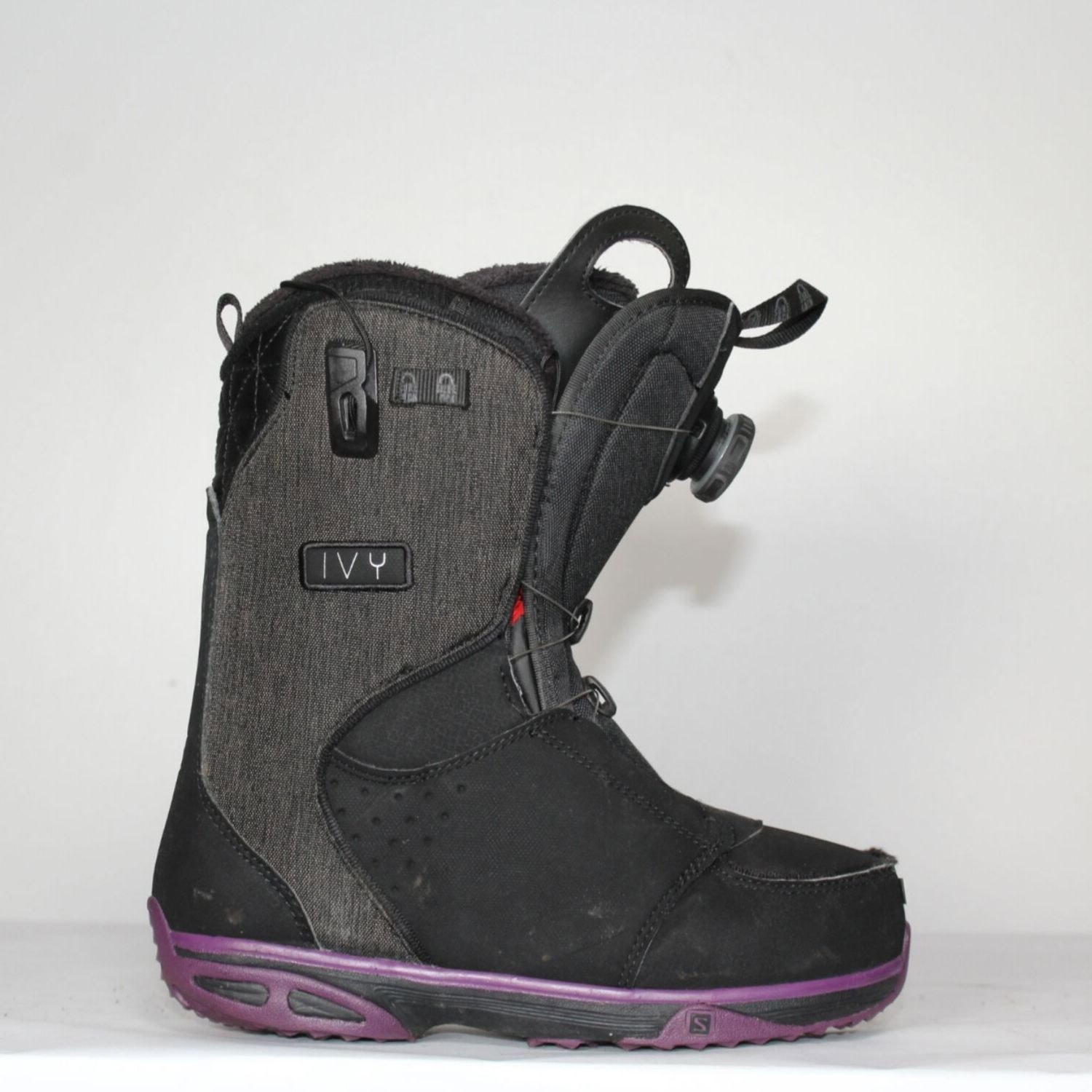 Jazdené Snowboardové topánky SALOMON Ivy Black/Purple - Dámska obuv - 1