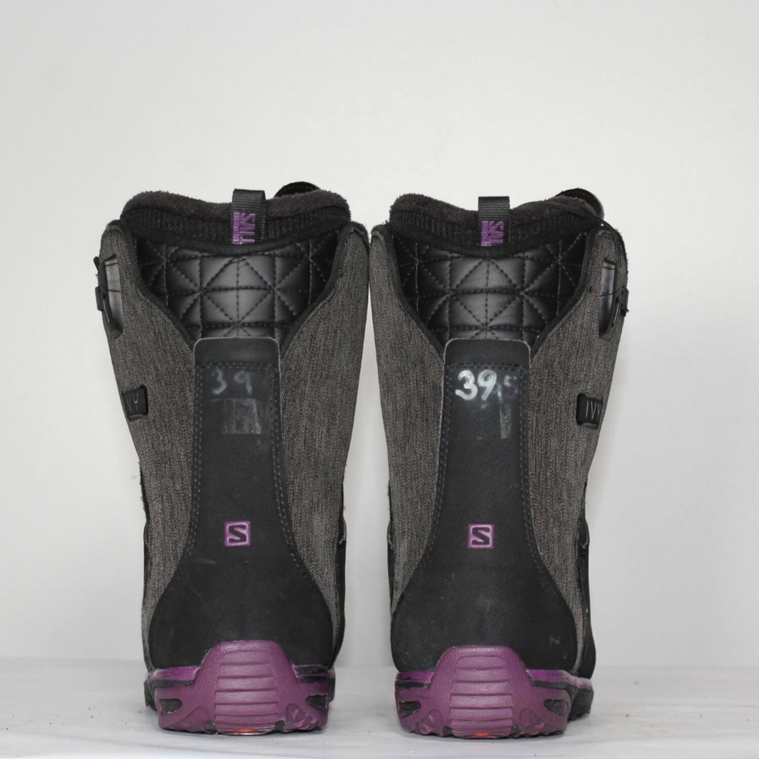 Jazdené Snowboardové topánky SALOMON Ivy Black/Purple - Dámska obuv - 3