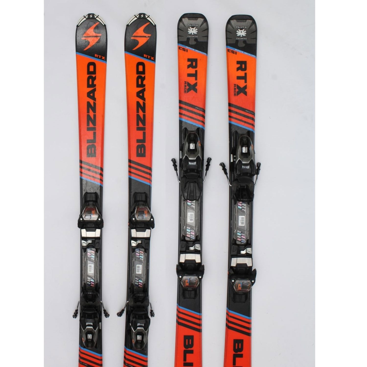 Jazdené bazárové lyže BLIZZARD RTX Black-Orange - Detské lyže - 1