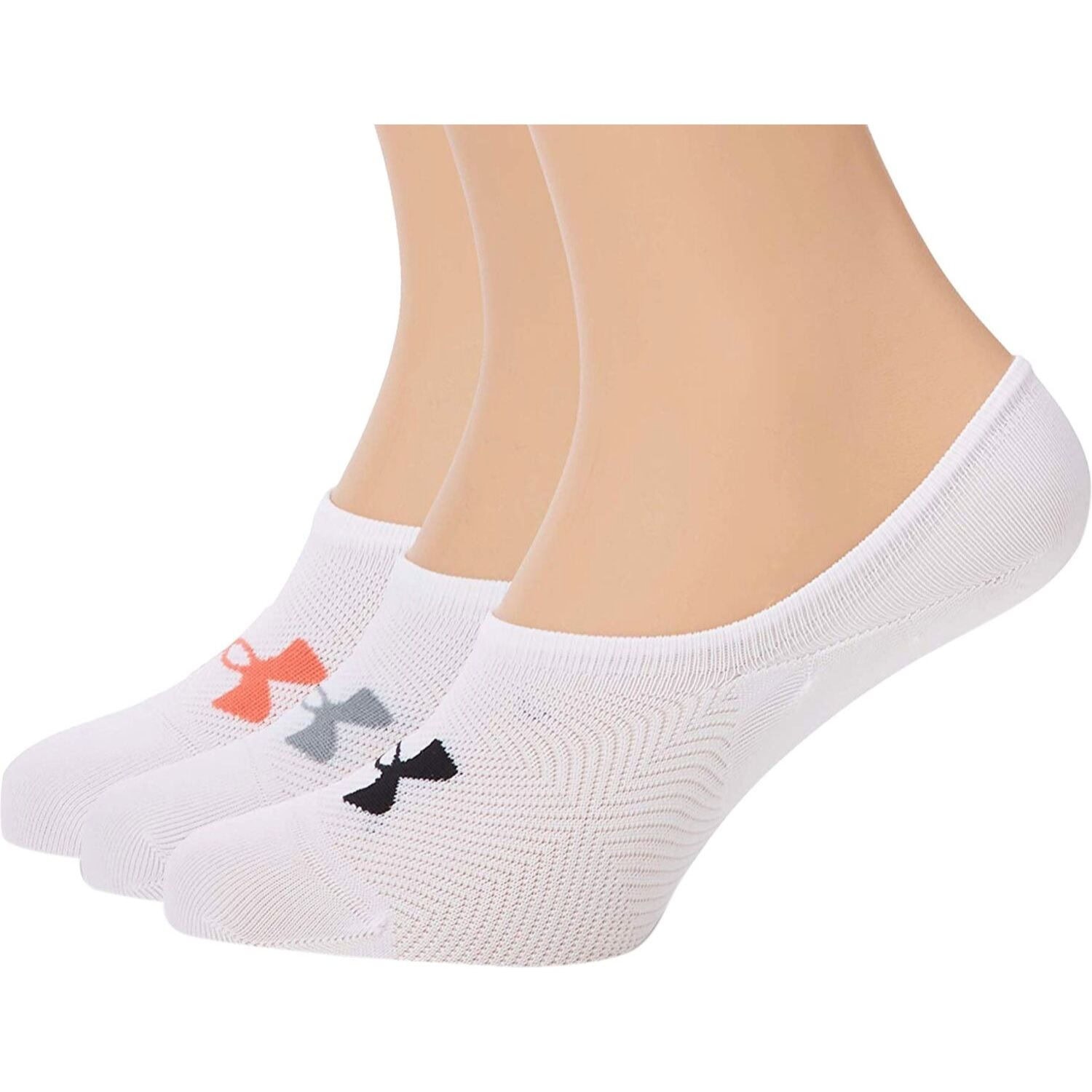 Dámske ponožky UNDER ARMOUR Essential Ultra Low Liner White 3 Pack - Ponožky - nízke - 1
