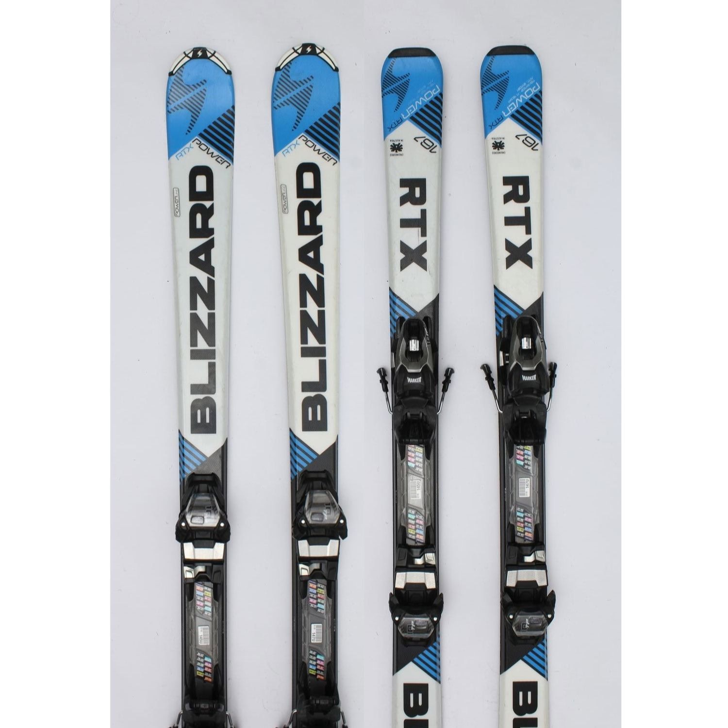 Jazdené bazárové lyže BLIZZARD Power RTX White/Blue - Pánske lyže - 1