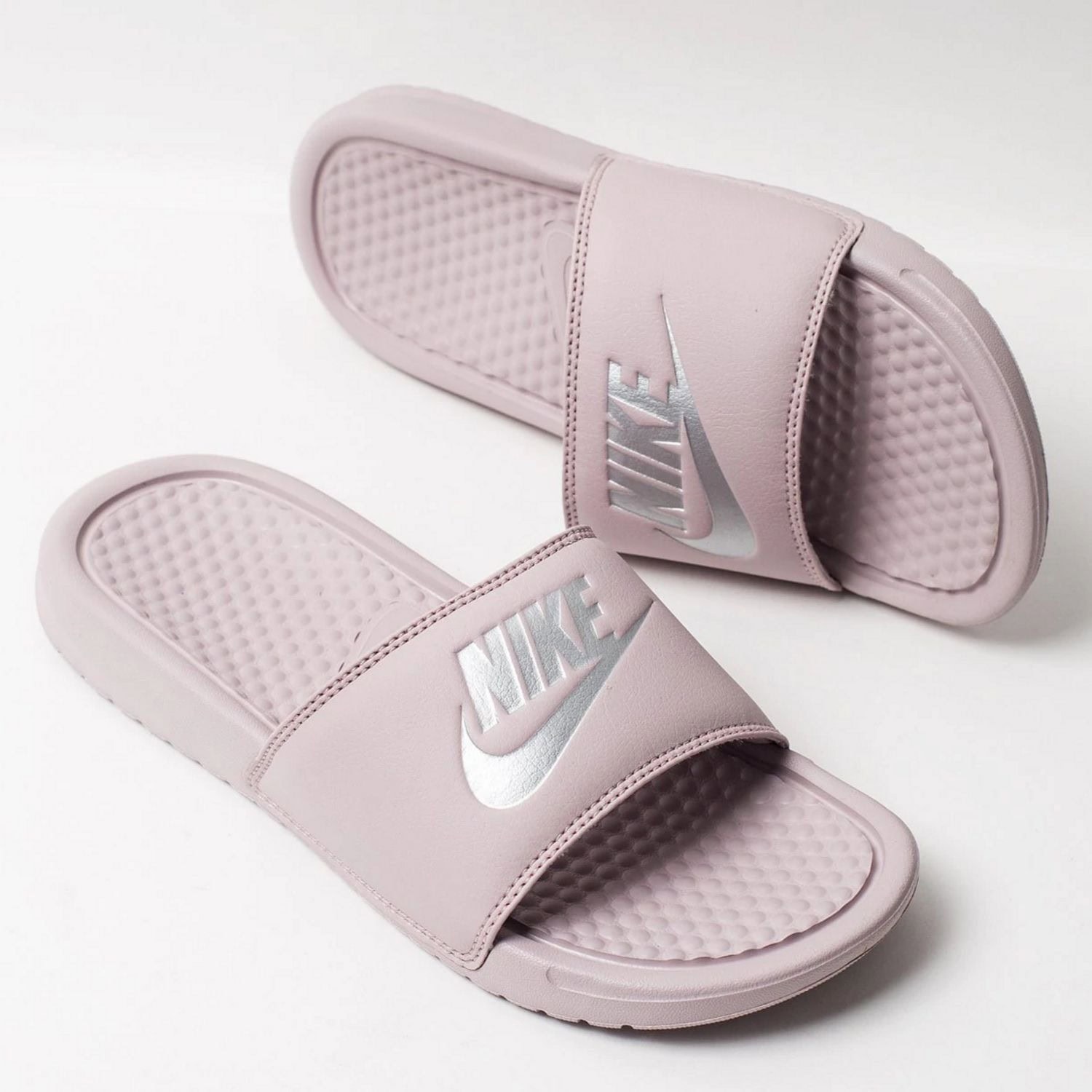 Šľapky NIKE Benassi JDI Pink / Gray - Šľapky a sandále - 2