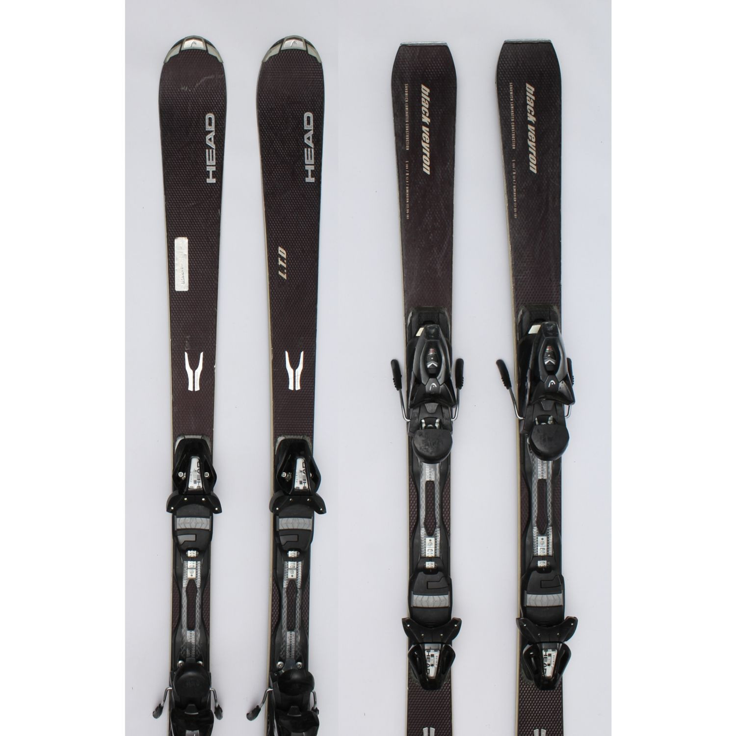Jazdené bazárové lyže HEAD Black Veyron - Pánske lyže - 1