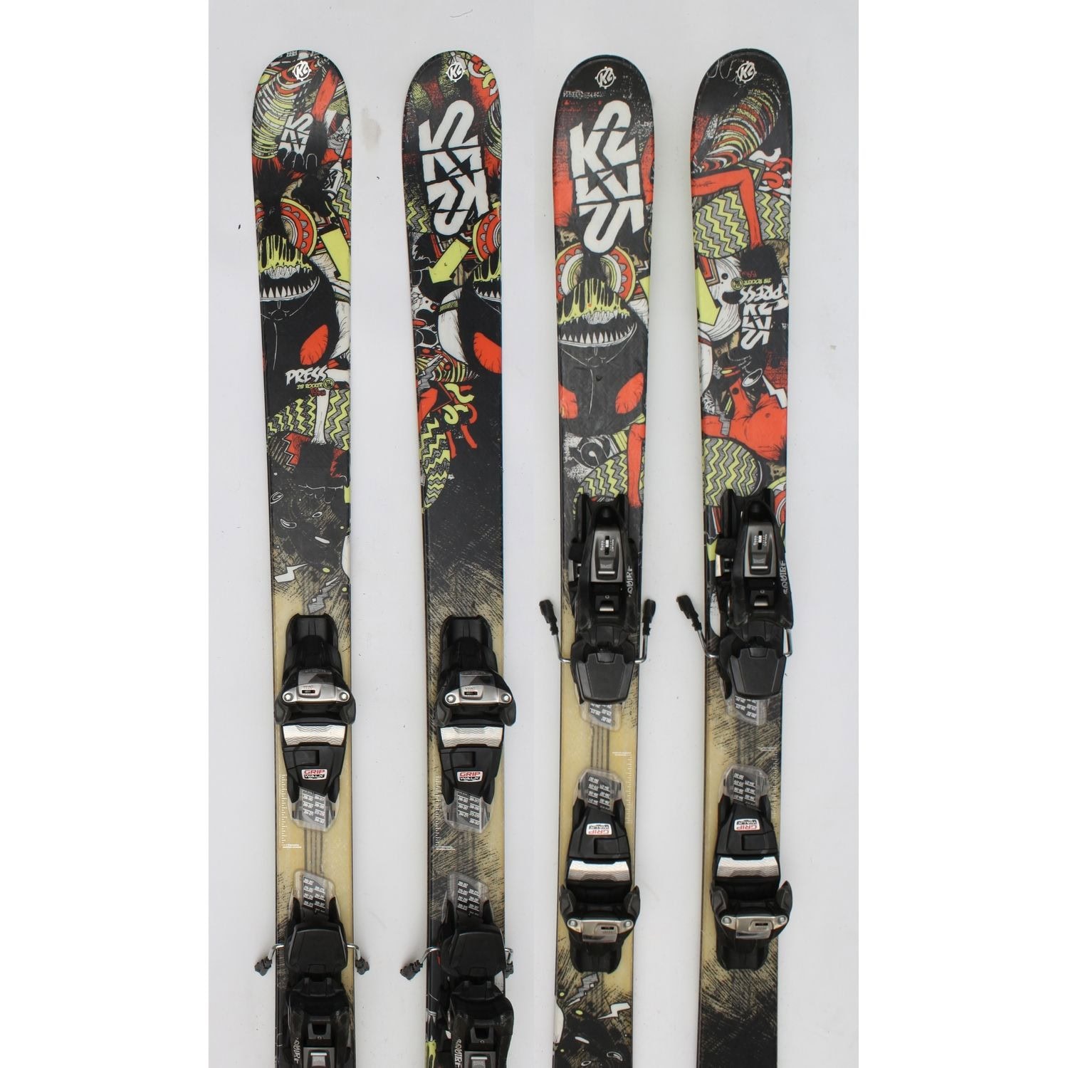 Jazdené bazárové lyže K2 Press - Freeride - Freestyle - 1