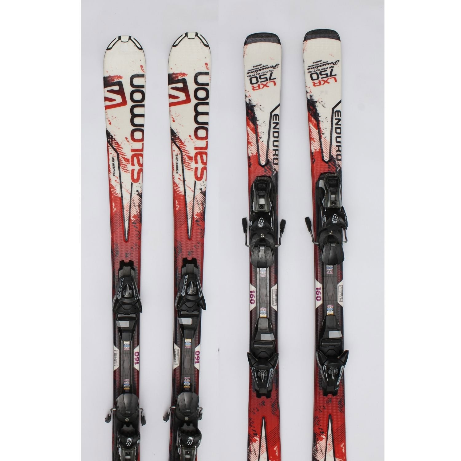 Jazdené bazárové lyže SALOMON Enduro Powerline Red - Pánske lyže - 1