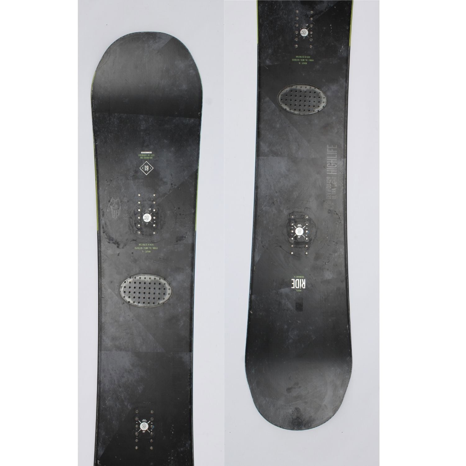 Jazdený bazárový snowboard RIDE High Lite s viazaním - Pánske snowboardy - 1