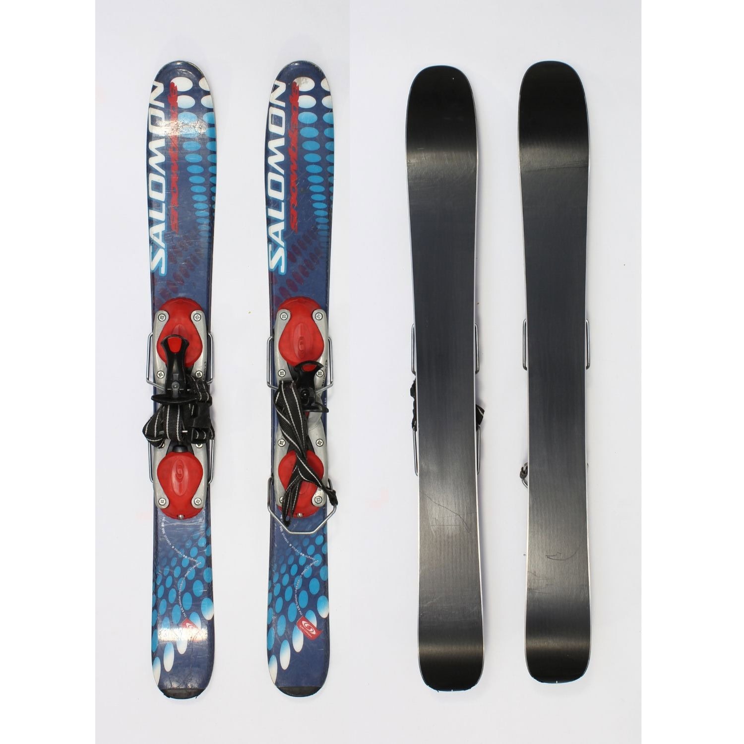 Jazdené bazárové lyže SALOMON Snowblade Blue - Krátke lyže pre dosp. - 1
