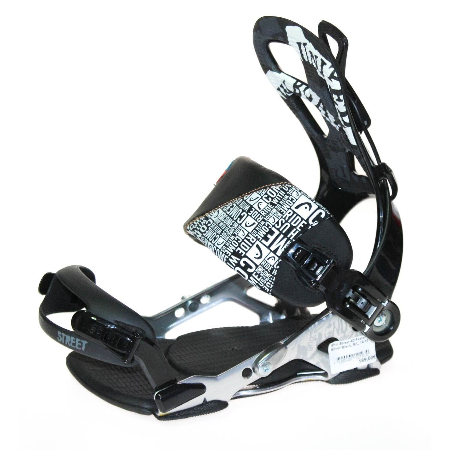 GNU Street 4D Fastec Silver / Black - Pánske viazanie - 1