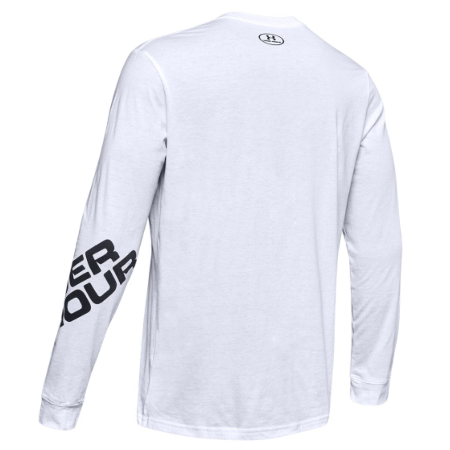 Tričko UNDER ARMOUR Wordmark Sleeve LS White - OBLEČENIE - 4