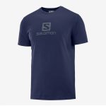 Tričko SALOMON Coton Logo SS Tee M NIGHT SKY/Ebo