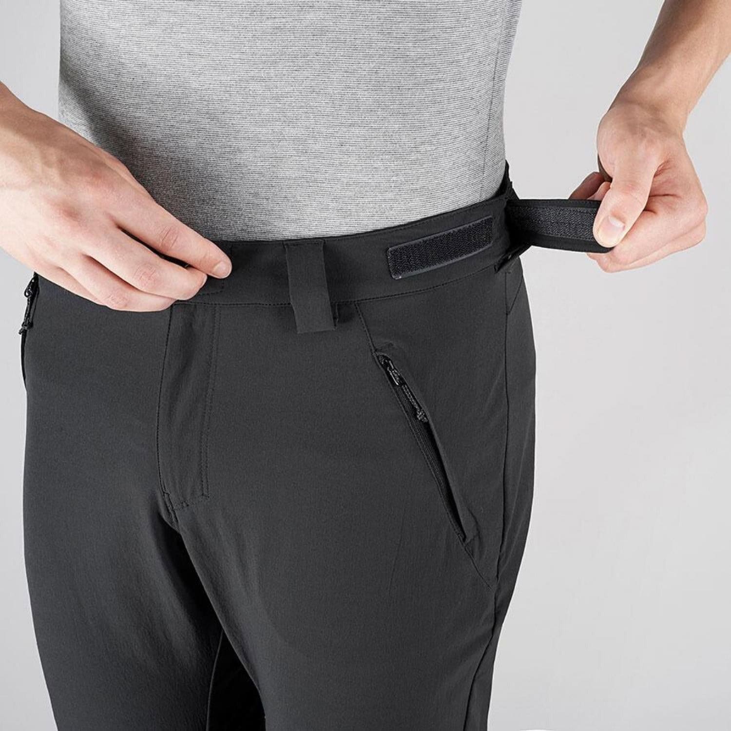 Nohavice SALOMON Wayfarer Straight ZIP PAN Black - Turistické nohavice - 3