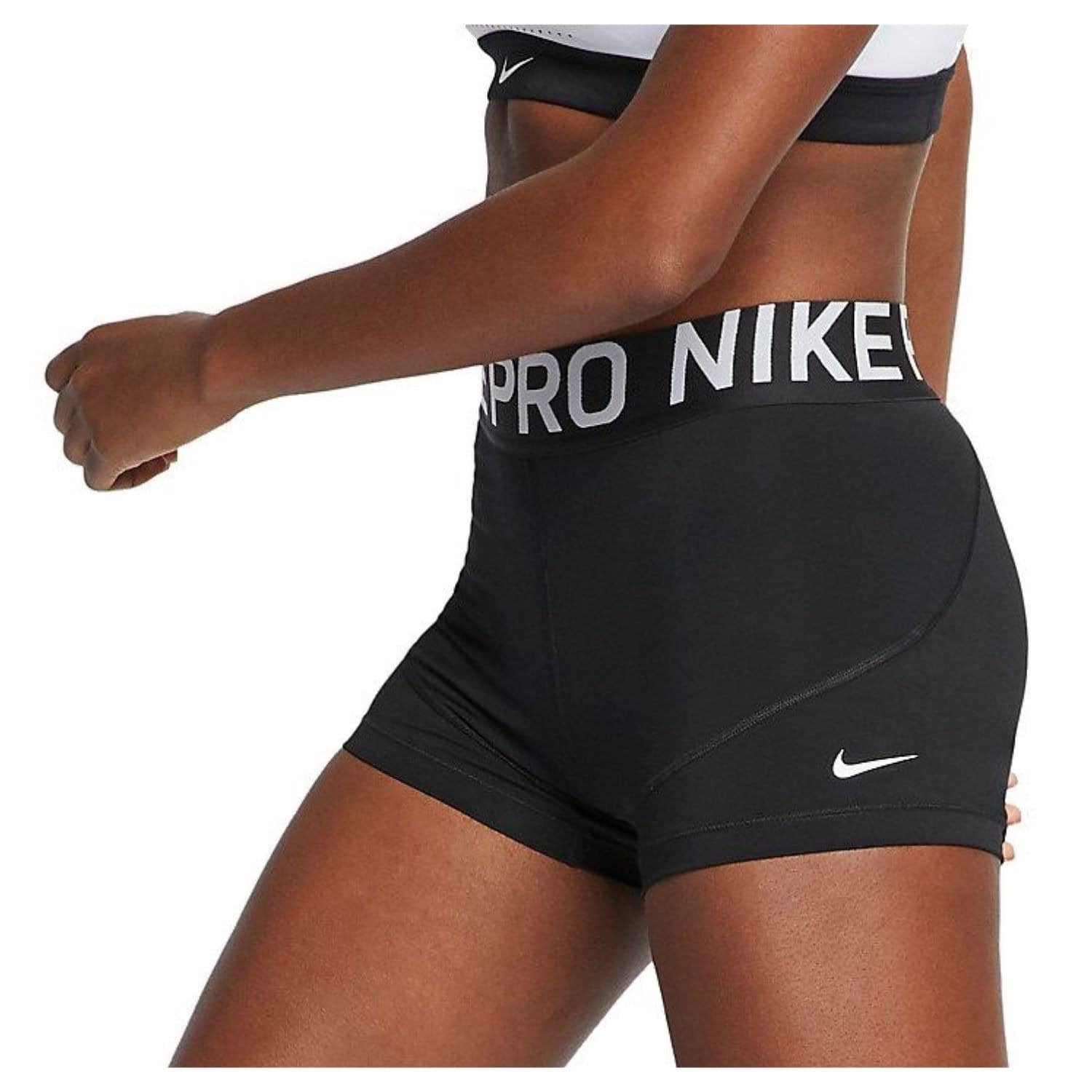 Šortky NIKE Pro NP 3IN Shorts Black / White - Dámske oblečenie - 4