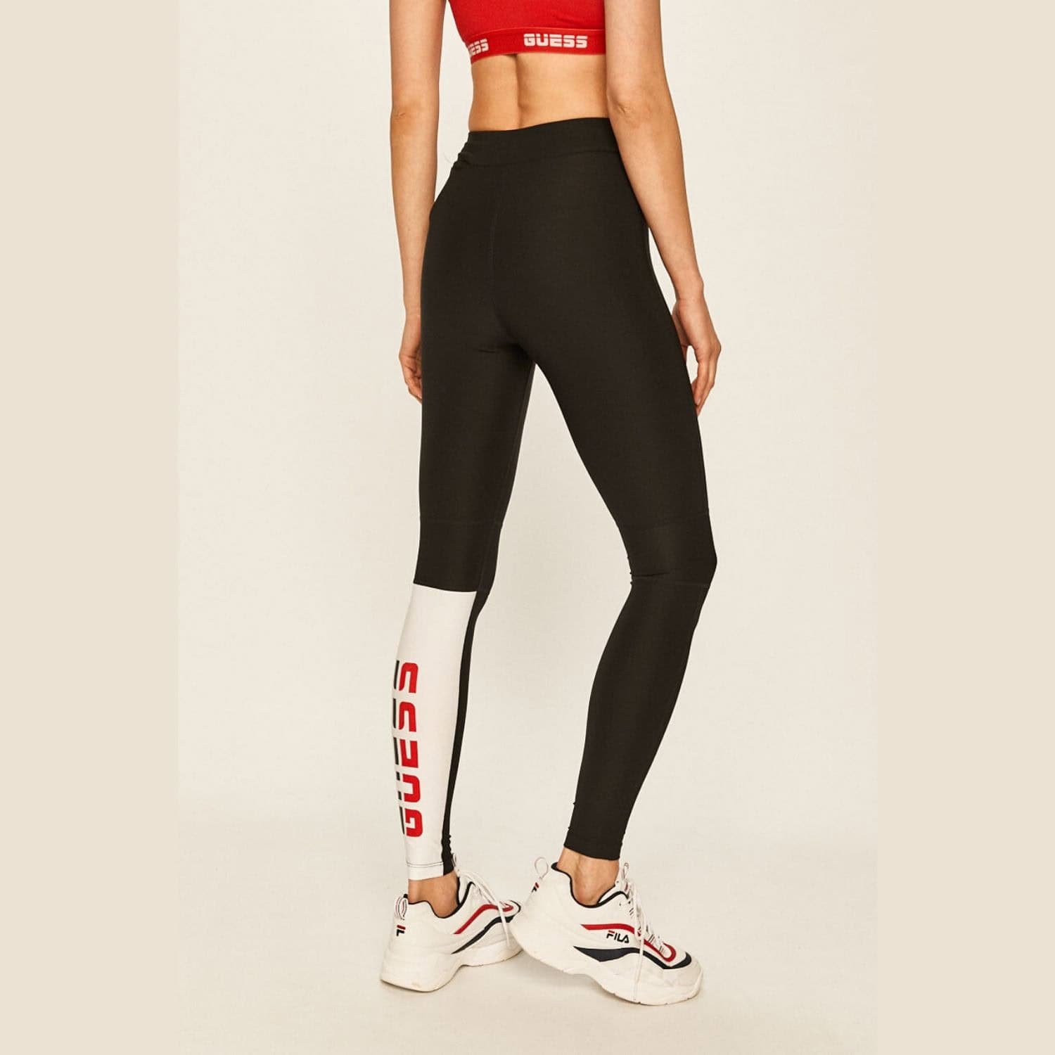 Legíny GUESS Black/White - Legíny - 1