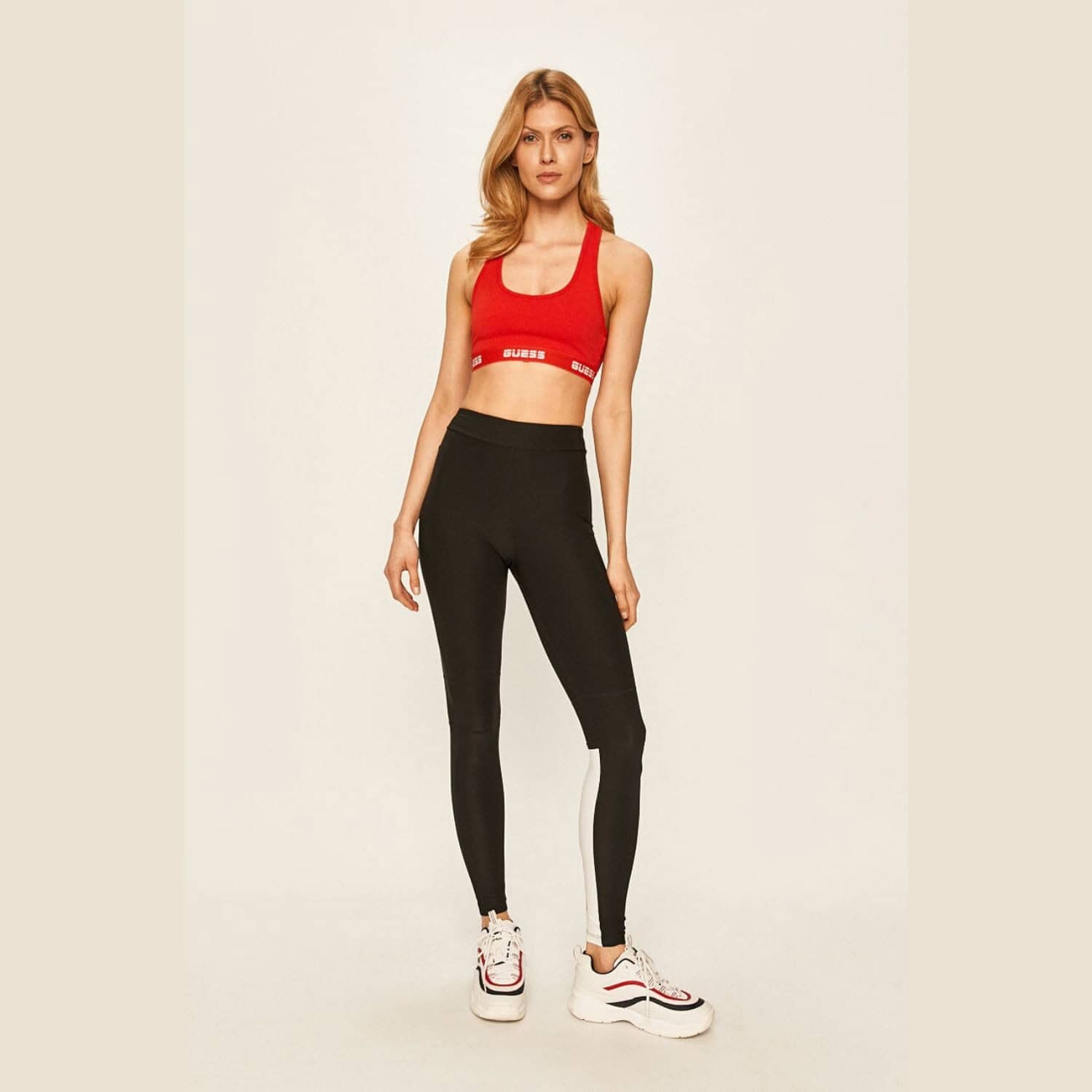 Legíny GUESS Black/White - Legíny - 4