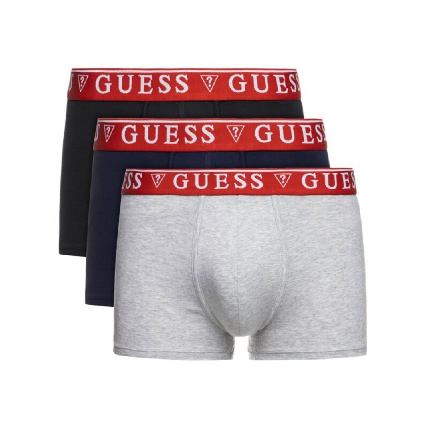Boxerky GUESS 3-Pack Black/Gray/Blue - Spodná bielizeň - 1