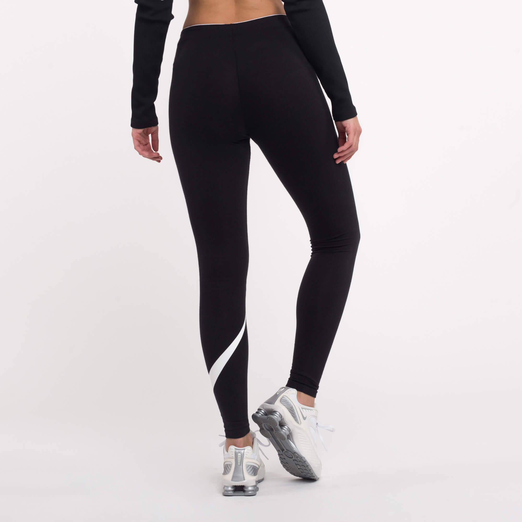 Legíny NIKE Lggng Club Logo 2 Black/White - Legíny - 3