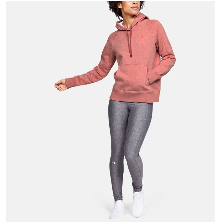 Mikina UNDER ARMOUR Rival Fleece LC Logo Hoodie Brown - Mikiny s kapucňou - 3