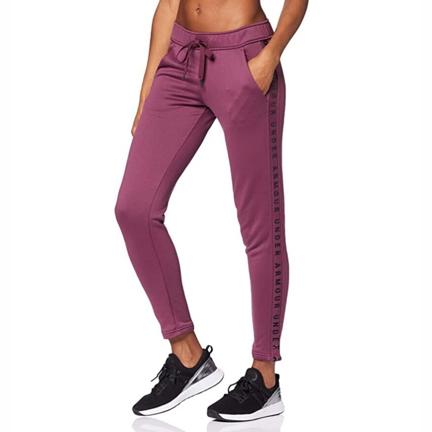 Dámske tepláky UNDER ARMOUR Tech Terry Pant Purple - Tepláky - 1