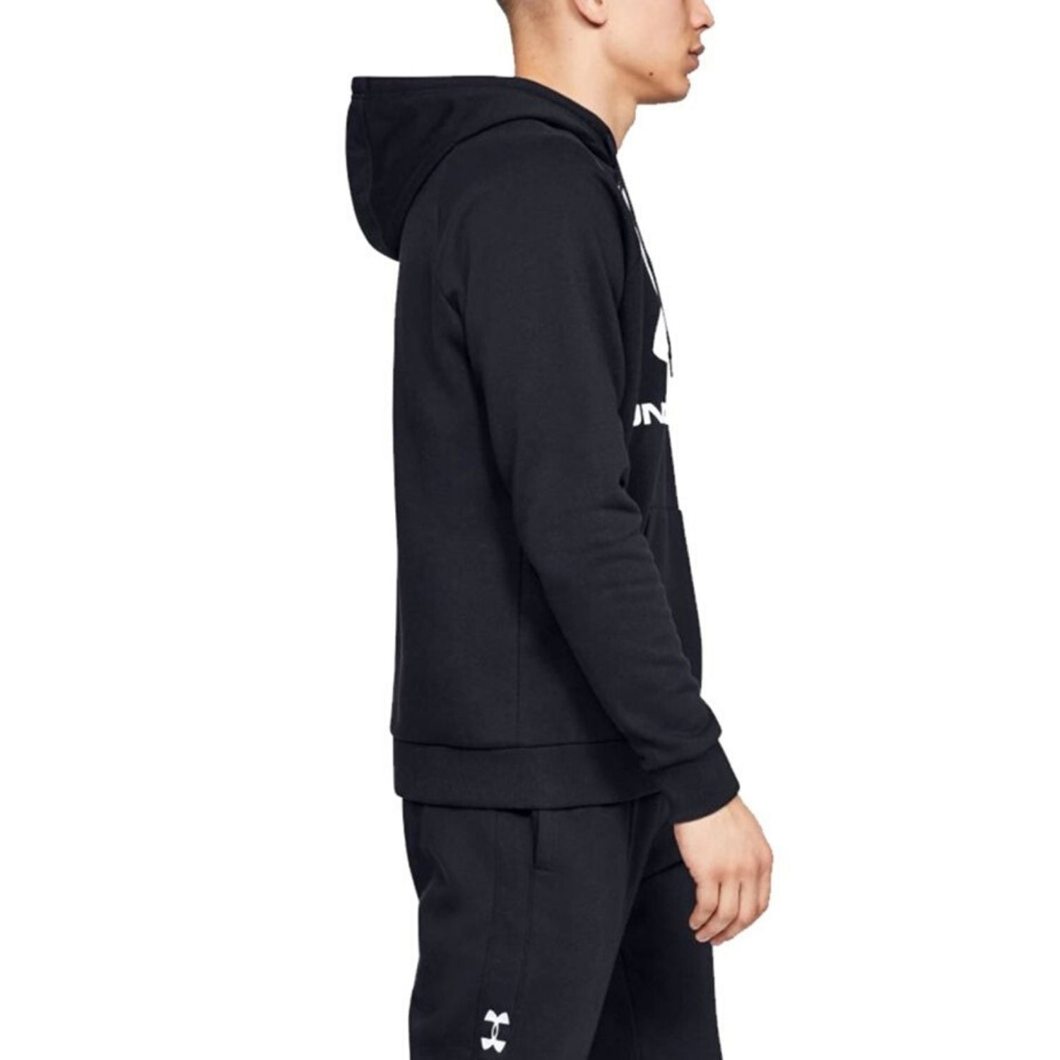Mikina UNDER ARMOUR Rival Fleece Sportstyle Logo Martian Black/White - Mikiny s kapucňou - 3