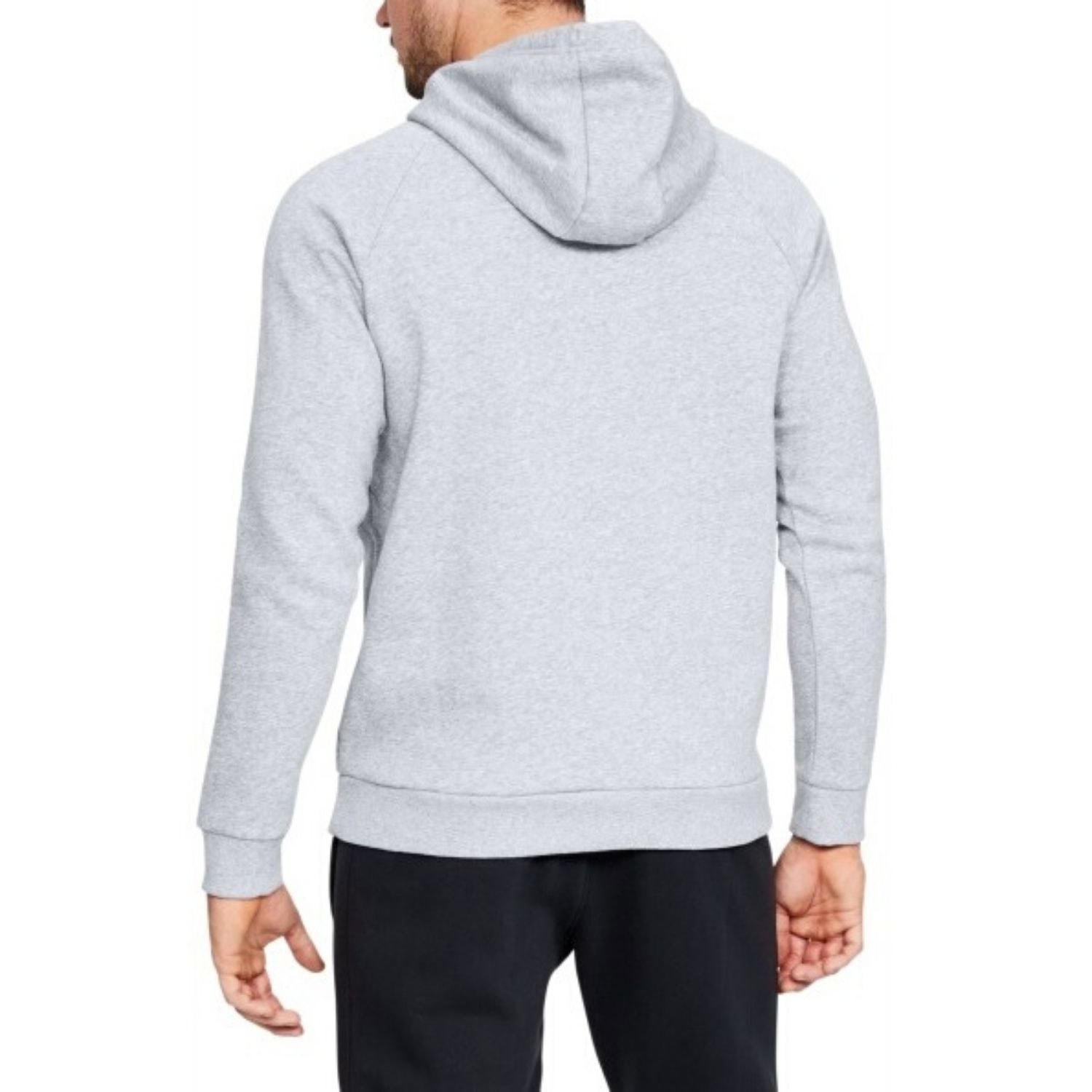 Mikina UNDER ARMOUR Rival Fleece Script Grey - Mikiny s kapucňou - 2