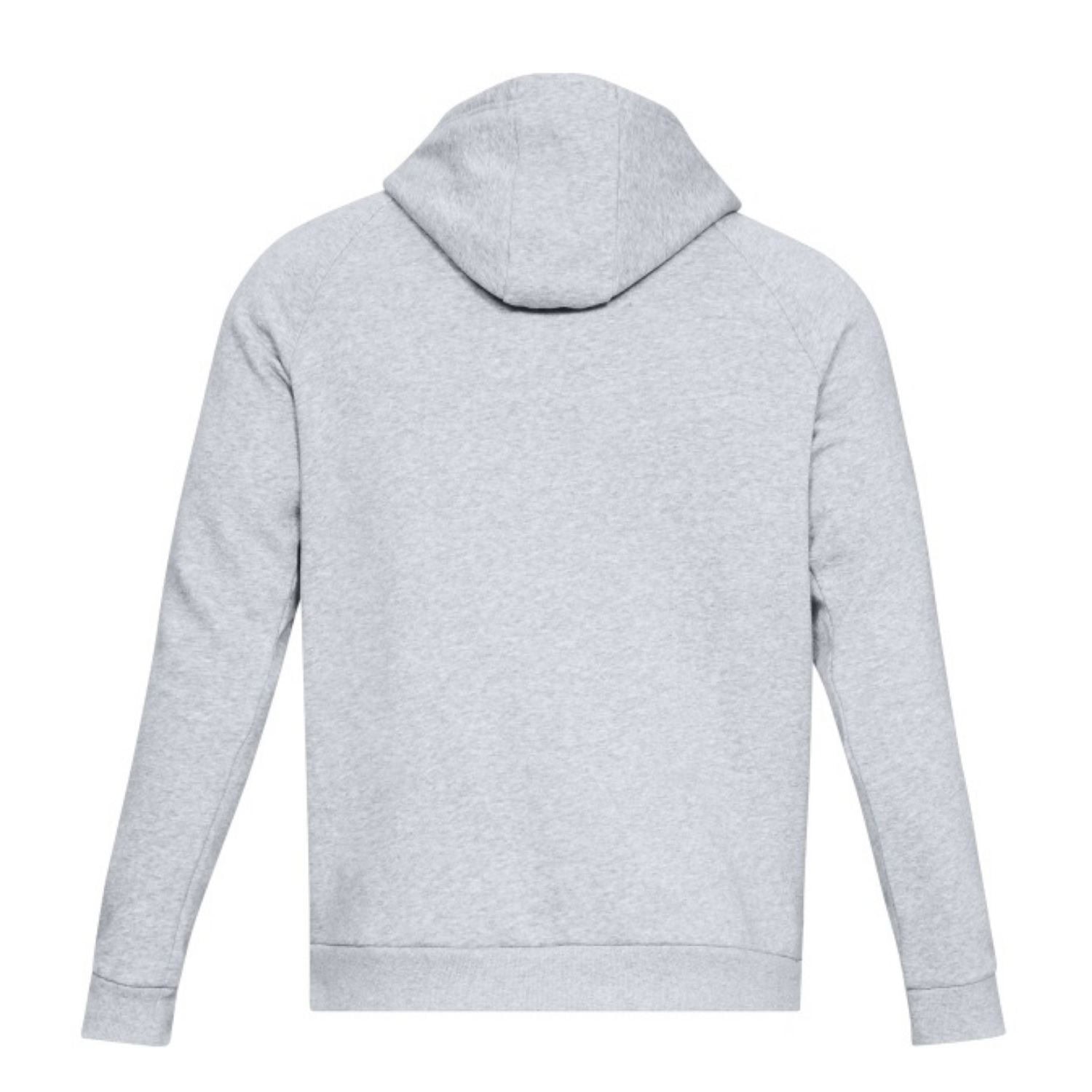 Mikina UNDER ARMOUR Rival Fleece Script Grey - Mikiny s kapucňou - 5